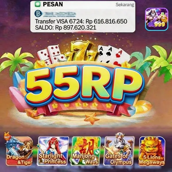 55RP Bonus Member Baru 100%